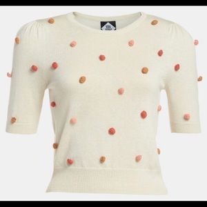 🌟 3/$20 Viva Vena Used Bookstore Pompom Pullover Sweater